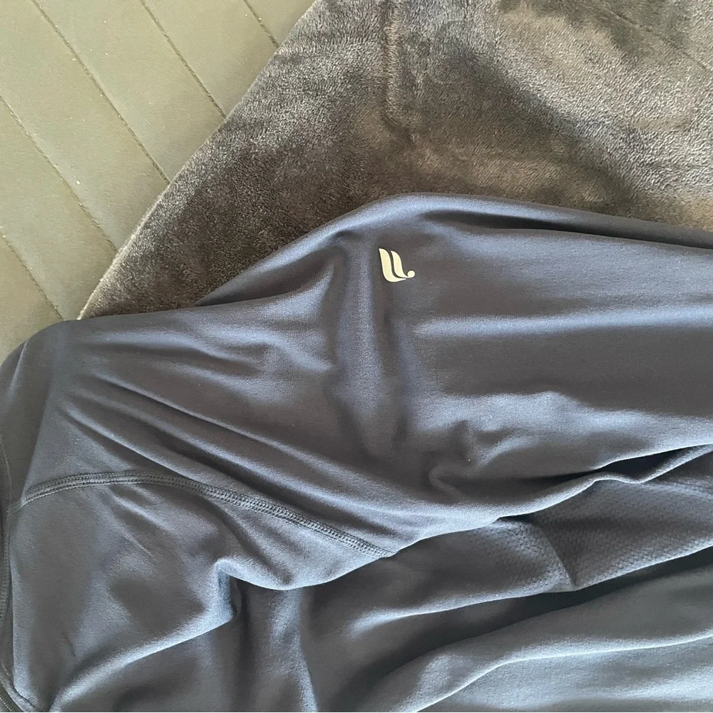 Fabletics Quarter-Zip Navy Blue - Picture 2 of 4